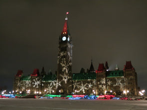 Holiday Lights on Parliament Hill